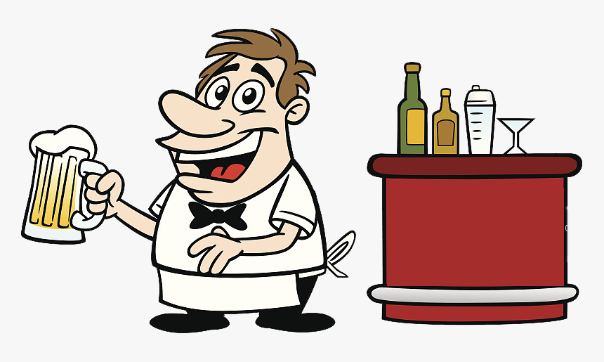 Transparent Counters Clipart - Cliparts For Bartender With Beer, HD Png Download