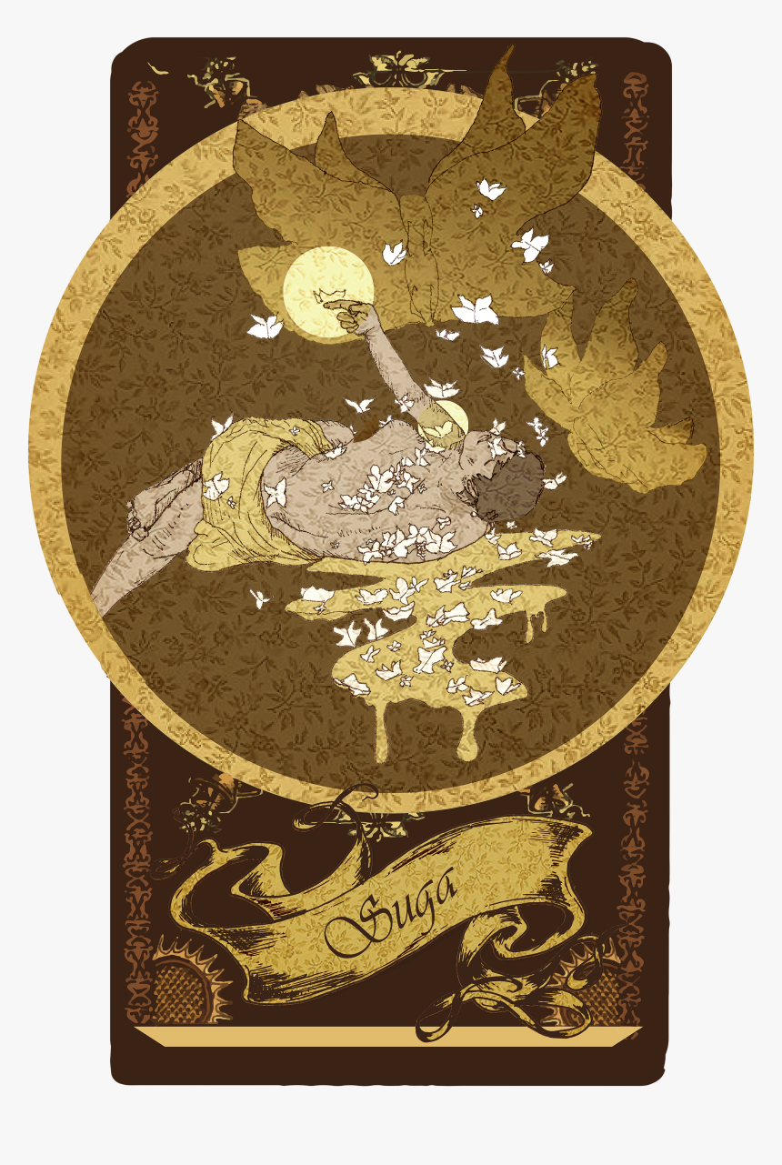 Transparent Suga Png - Bts Tarot Cards, Png Download