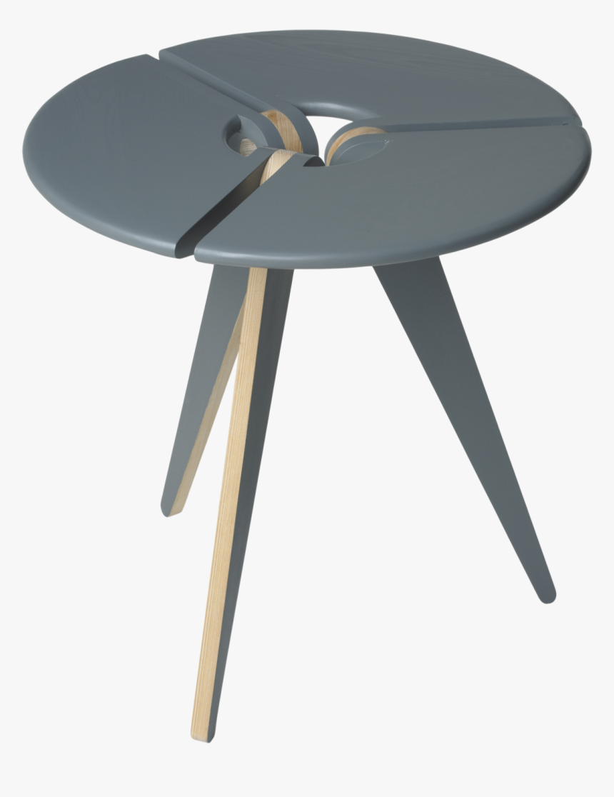 Nbfn Petalply 22roundsidetable Slate - End Table, HD Png Download