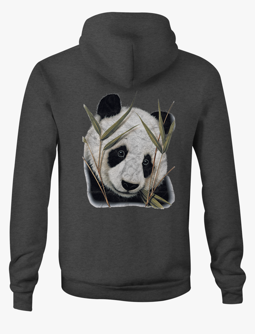 Zip Up Hoodie Panda Bear Bamboo Hooded Sweatshirt - Hoodie, HD Png Download