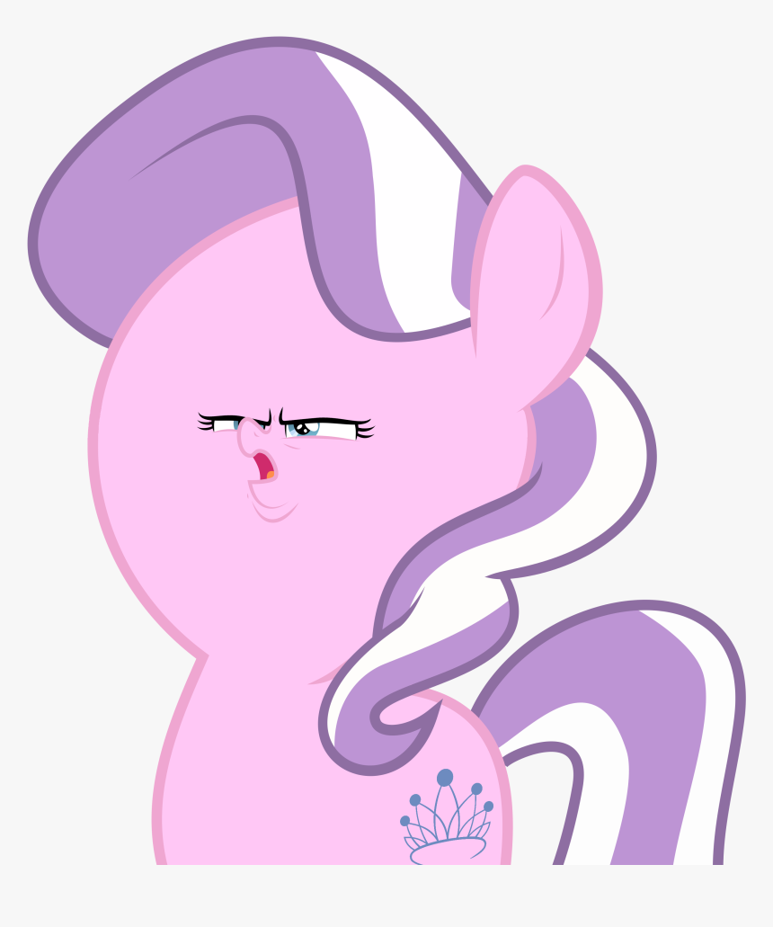 Rainbow Dash Pinkie Pie Derpy Hooves Face Pink Nose - Mlp Diamond Tiara Face, HD Png Download
