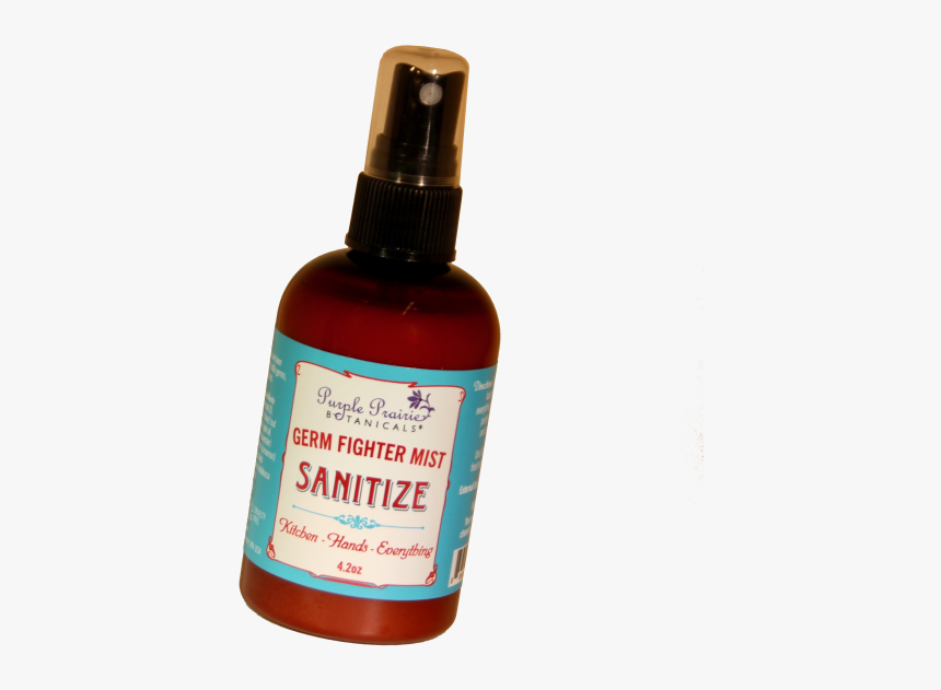 Sanitize Germ Fighter Mist Aromatherapy Spray - Glass Bottle, HD Png Download