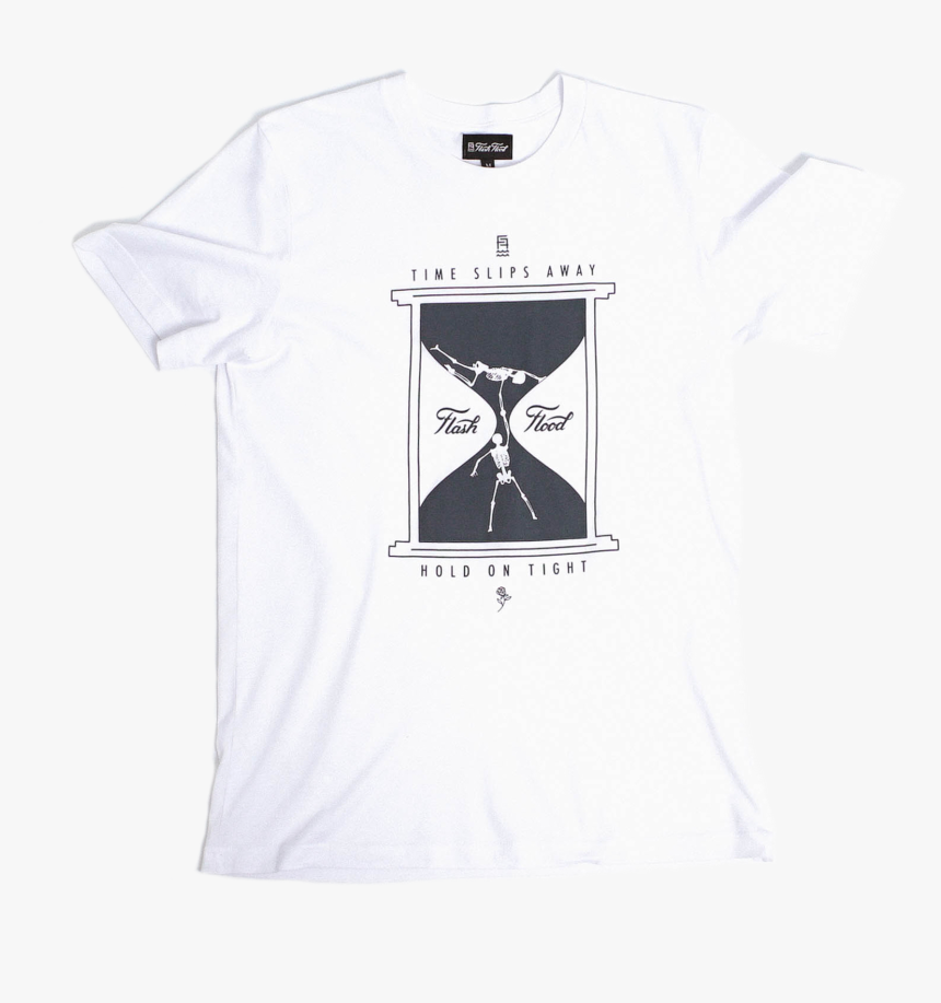 Time Slips Away Tee White - Active Shirt, HD Png Download
