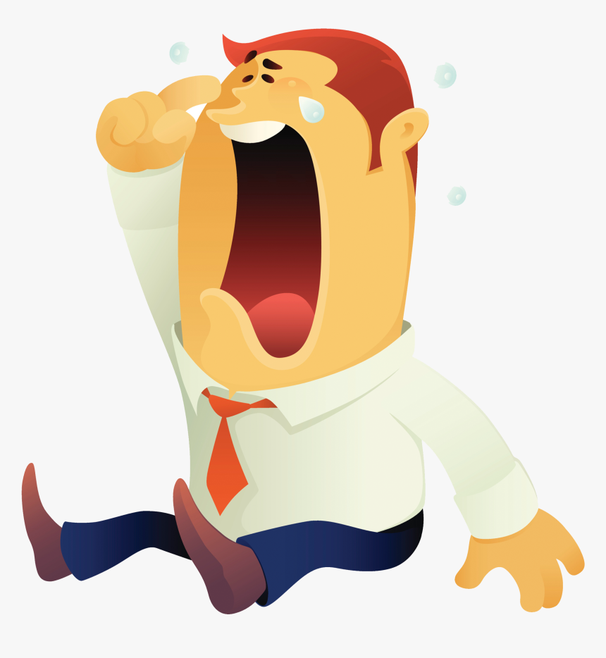 Clip Art Cartoon Crying Men Company - Illustration, HD Png Download