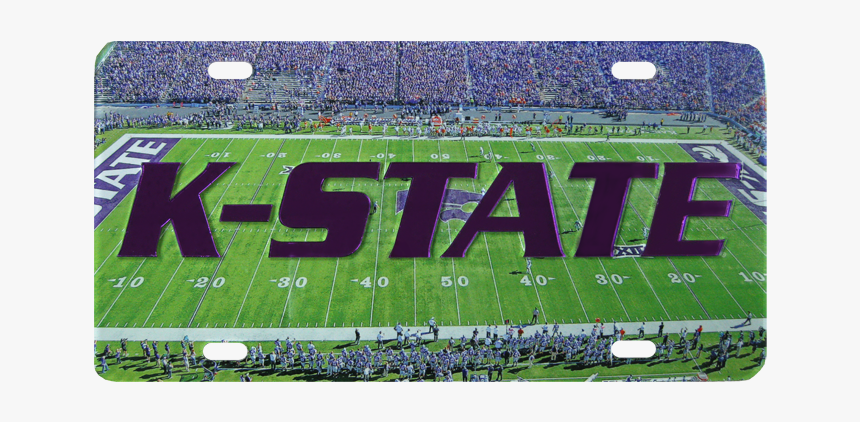 K-state Football Field Wincraft Mirror License Plate - K State Wildcats, HD Png Download
