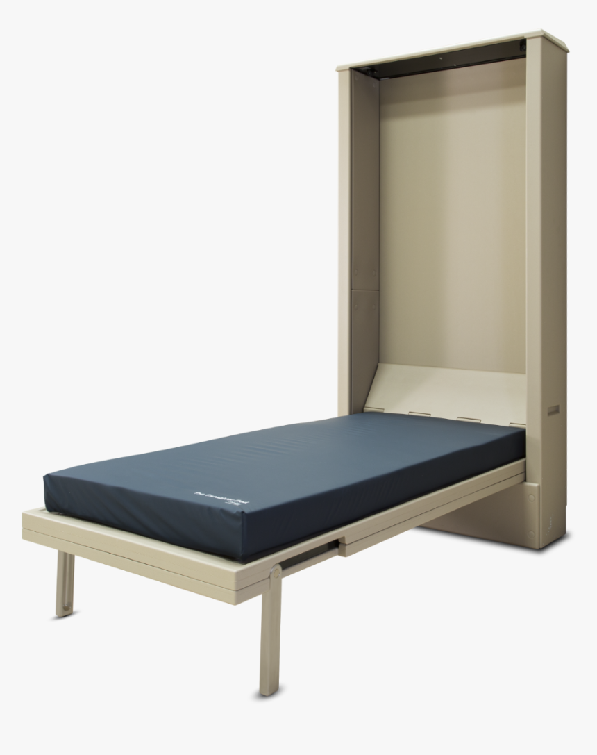 Caregiver Bed Unfolded No Bedding Tempur-pedic Mattress - Bed Frame, HD Png Download