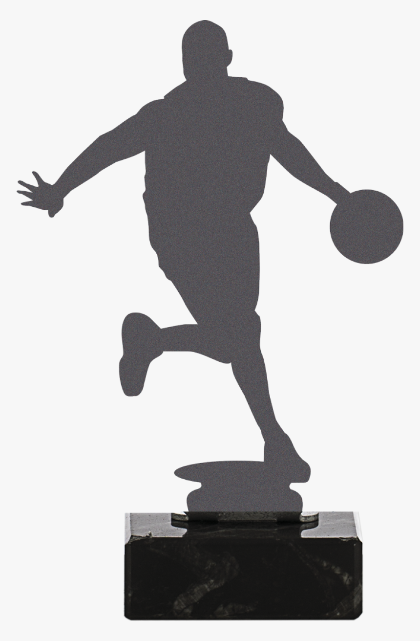 Basketball Trophy Made In Metal - Dribble Basketball, HD Png Download