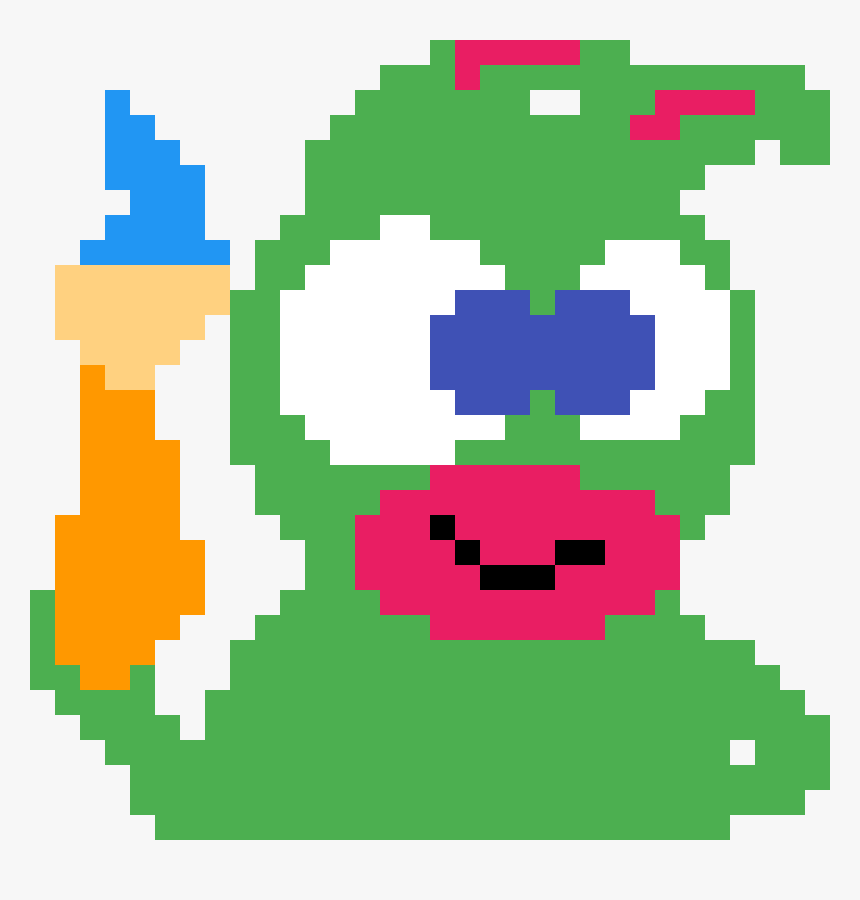 Alien Head Pixel Art, HD Png Download