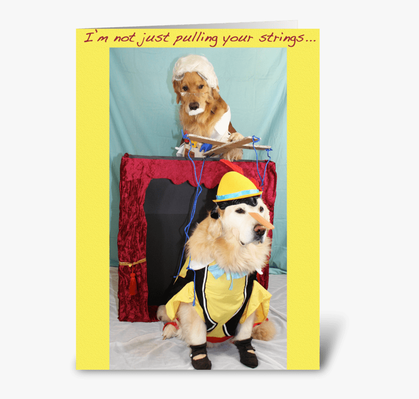 Marionette Puppet Show Birthday Greeting Card - Costume, HD Png Download