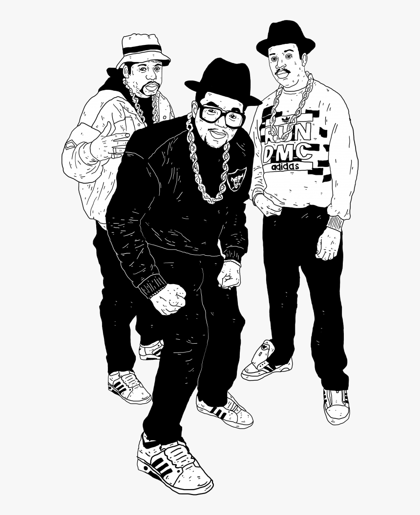 Transparent Run Dmc Png - Cartoon Of Run Dmc, Png Download