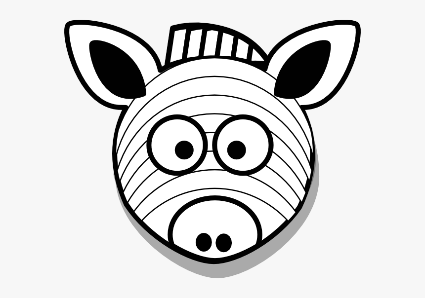 Transparent Zebra Clip Art - Zebra Face Clip Art, HD Png Download