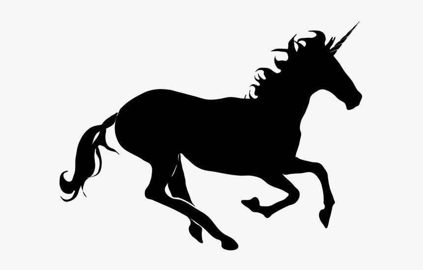 Animal, Creature, Fictional, Horse, Mythical - Running Unicorn, HD Png Download