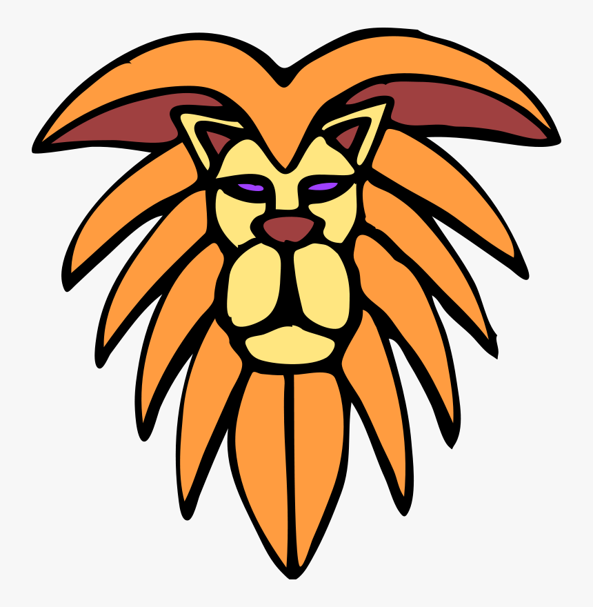 Lion Mane Mugs , Png Download - Lions Fierce Cartoon, Transparent Png