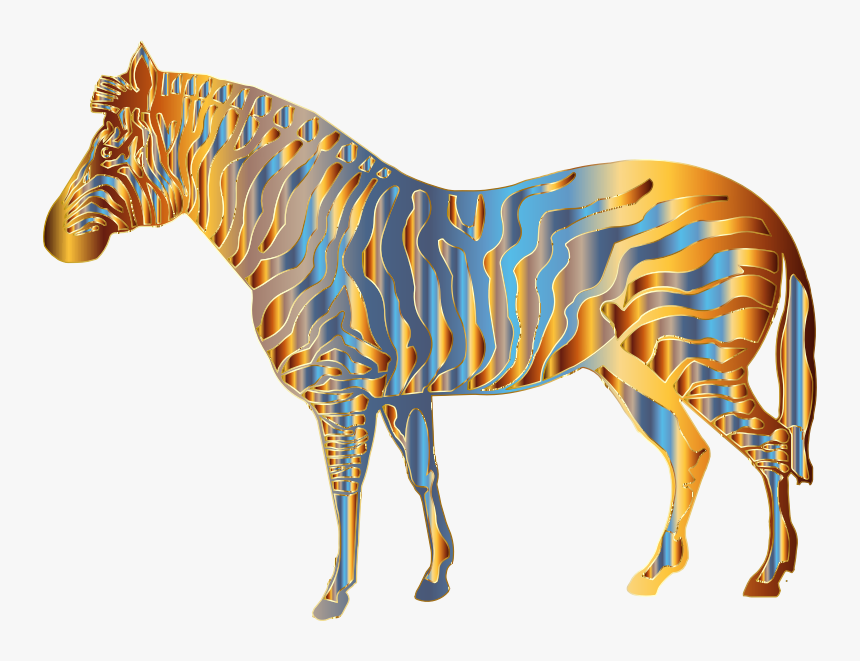 Chromatic Zebra - Zebra, HD Png Download