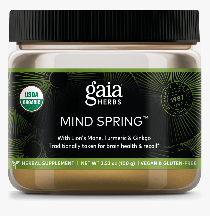 Gaia Herbs Mind Spring, HD Png Download