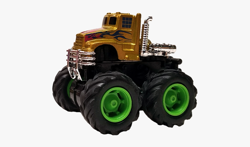 Dc106 Mini Monster Truck Gold Ang - Tractor, HD Png Download
