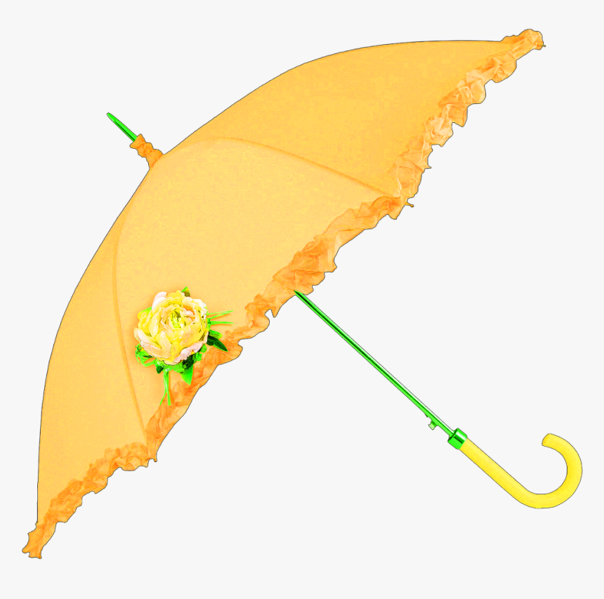 #yellow #umbrella - Umbrella, HD Png Download