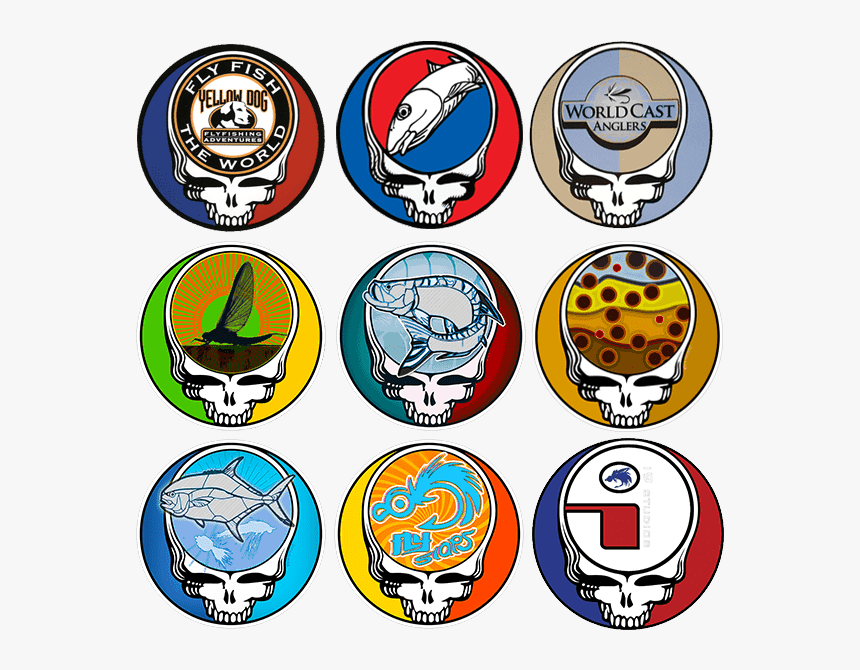 Grateful Dead Fishing Sticker, HD Png Download