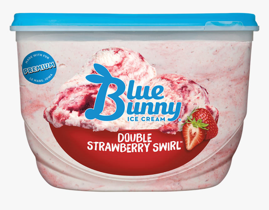Double Strawberry Swirl™ - Blue Bunny Coco Mango, HD Png Download