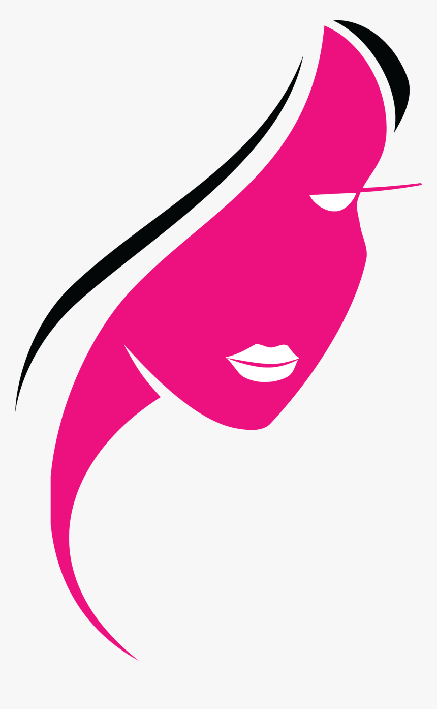 Cosmetologist Hair Clip Art - Pink Hair Silhouette, HD Png Download