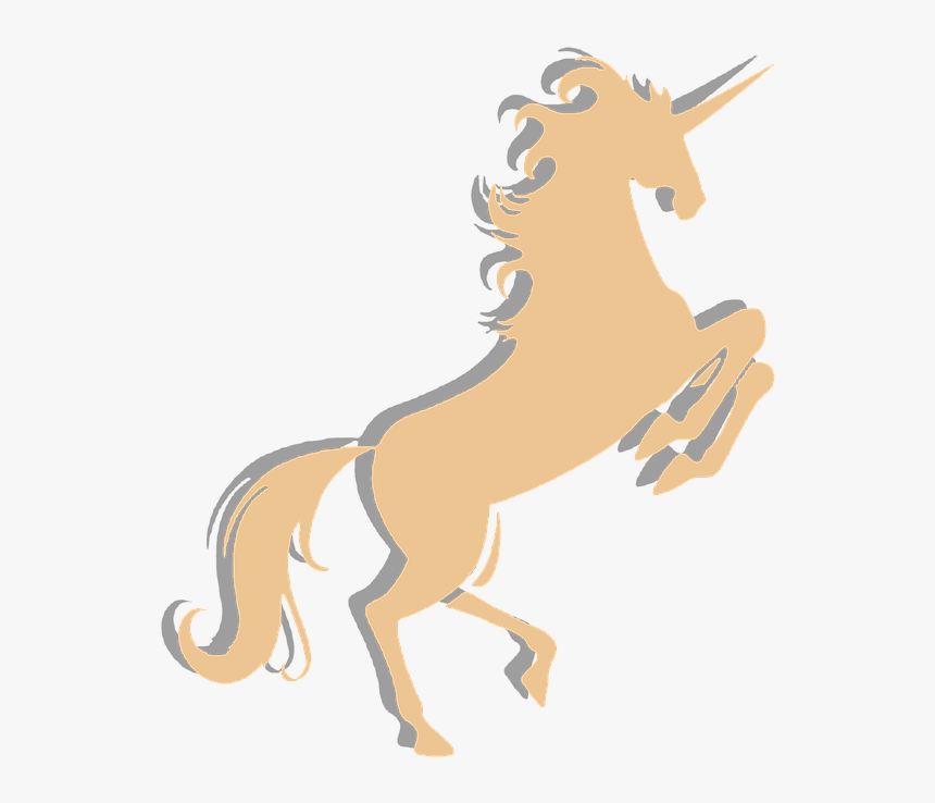 Hair, Tail, Silhouette, Animal, Magic, Shape, Element - Siluetas De Unicornios Png, Transparent Png