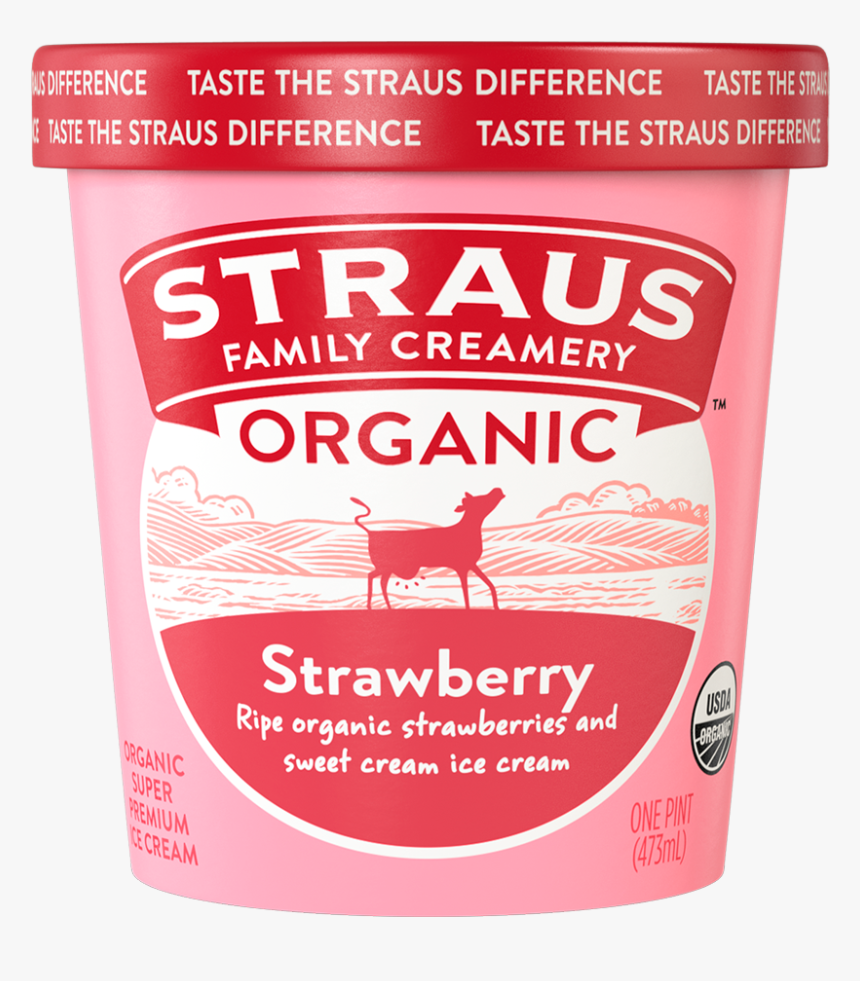 Strawberry Ice Cream Pint, HD Png Download