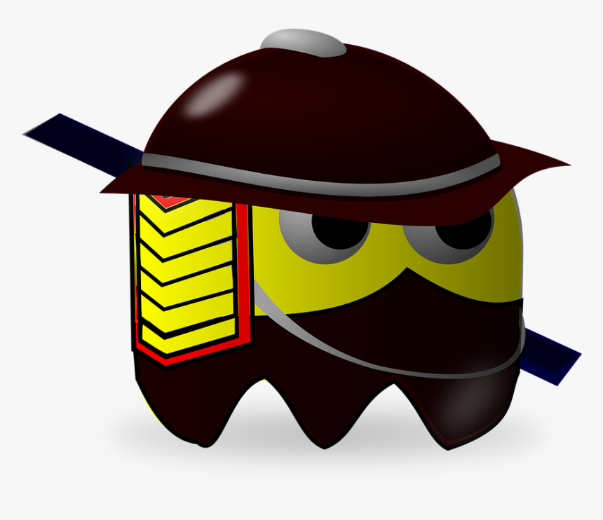 Samurai, Baddie, Pacman, Pac-man, Cartoon - Pacman Pedang, HD Png Download