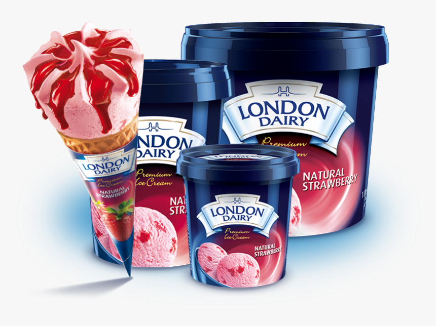 London Dairy Natural Strawberry, HD Png Download