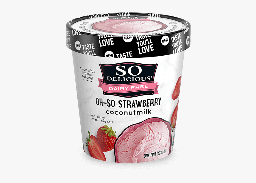 Strawberry Coconutmilk Frozen Dessert 
 Class Pro-xlgimg - So Delicious Cashew Ice Cream Vanilla, HD Png Download