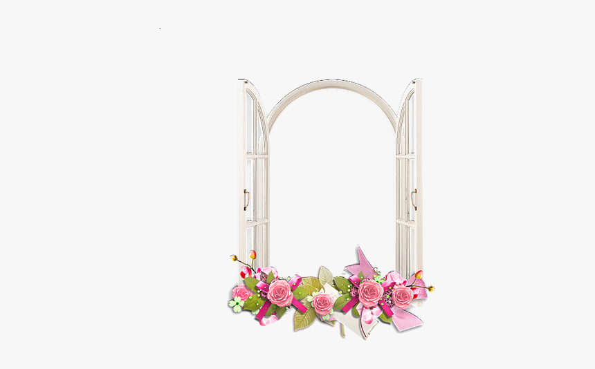 Flower, Png, And White Image - Picture Frame, Transparent Png