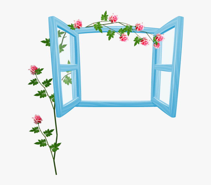 Frame Flower Simple Png Clipart , Png Download - Flores Decorativo Marco Png, Transparent Png