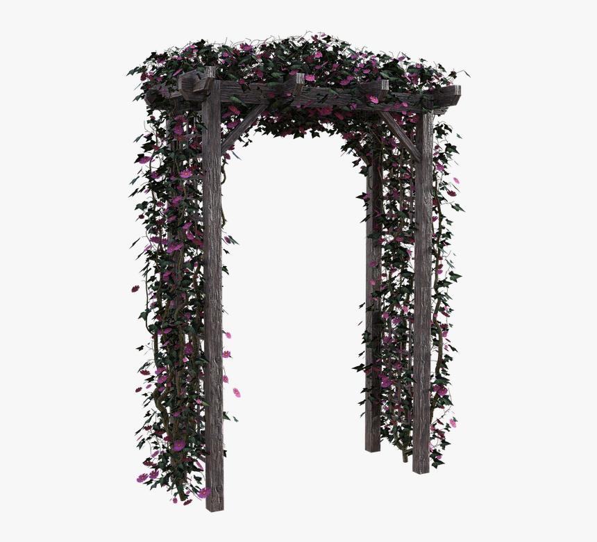 Arch, Floral, Flowers, Garden, Summer, Elegance - Arch, HD Png Download