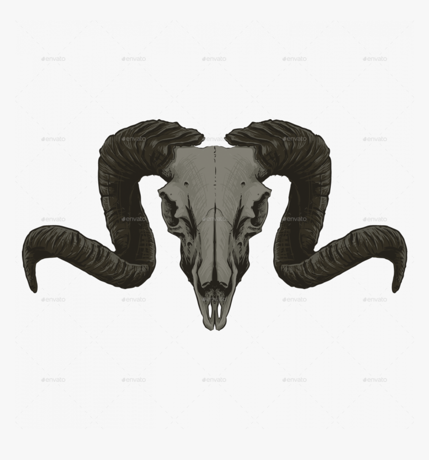 Goat Skull Png, Transparent Png