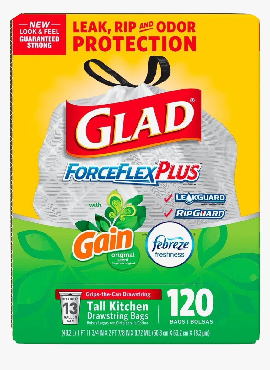 Glad Trash Bags, HD Png Download