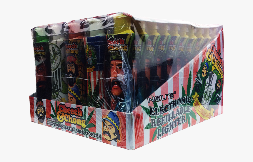 Cheech & Chong Electronic Refillable Lighters - Carton, HD Png Download