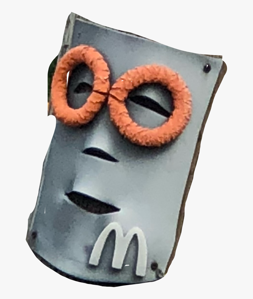 #mcdonalds #sign #face #freetoedit - Mask, HD Png Download