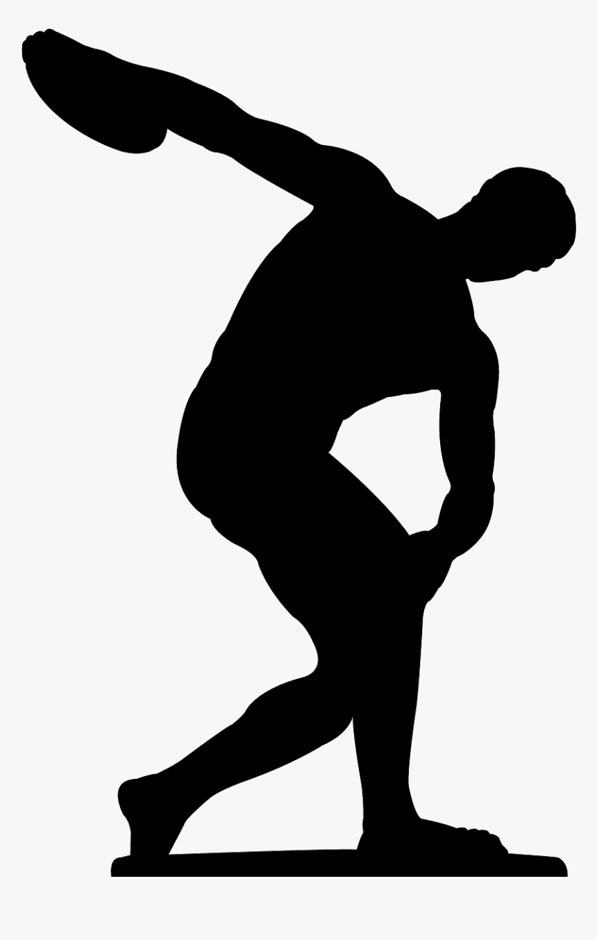 Discus Throw Silhouette , Transparent Cartoons Discus Throw