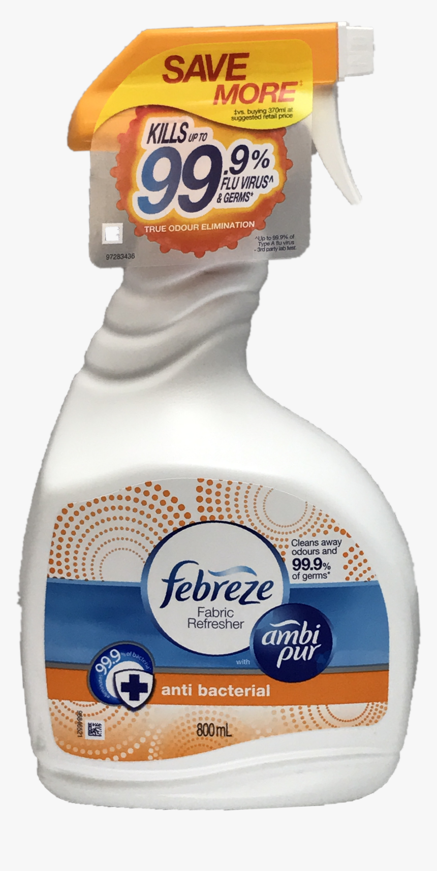 Febreze Fabric Refresher Anti Bacterial 800ml Title Febreze Hd Png Download Transparent Png Image Pngitem