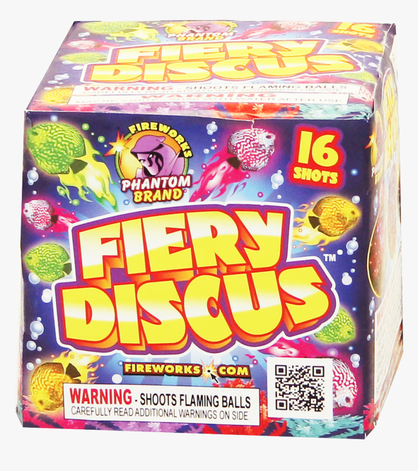 200 Gram Firework Repeater Fiery Discus - Phantom Fireworks, HD Png Download