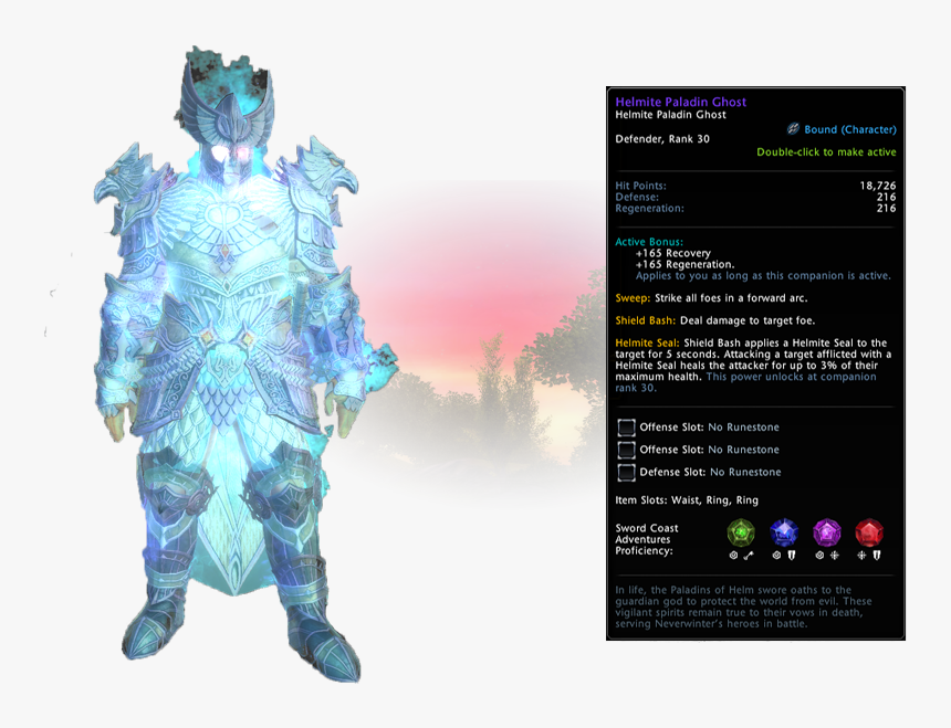Helmite Paladin Ghost, HD Png Download