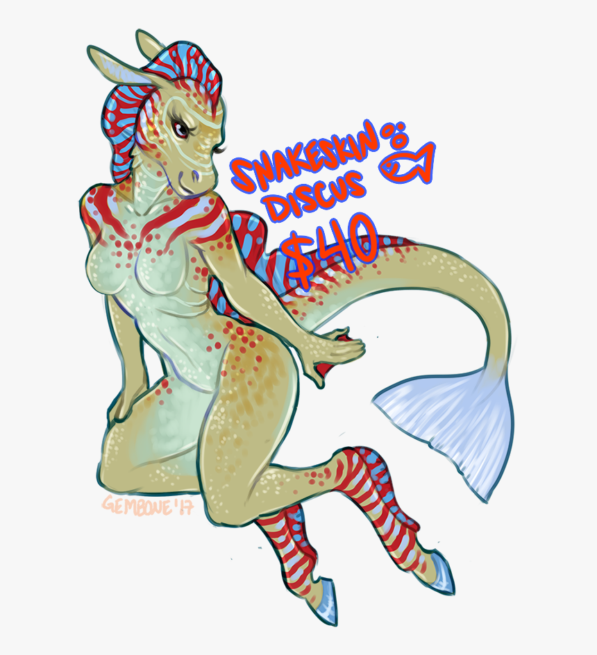[adopt] Snakeskin Discus - Cartoon, HD Png Download
