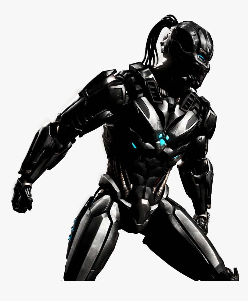 Transparent Universe Clipart Black And White - Mortal Kombat Cyber Noob, HD Png Download