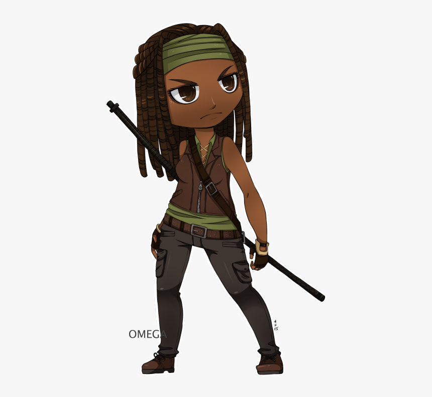 Fan Art Inspired By The Walking Dead Daryl Walking - Walking Dead Fan Art Michonne, HD Png Download