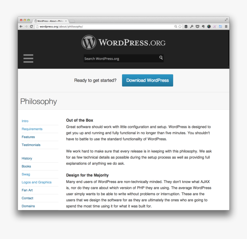 The Wordpress Philosophy - Wordpress, HD Png Download