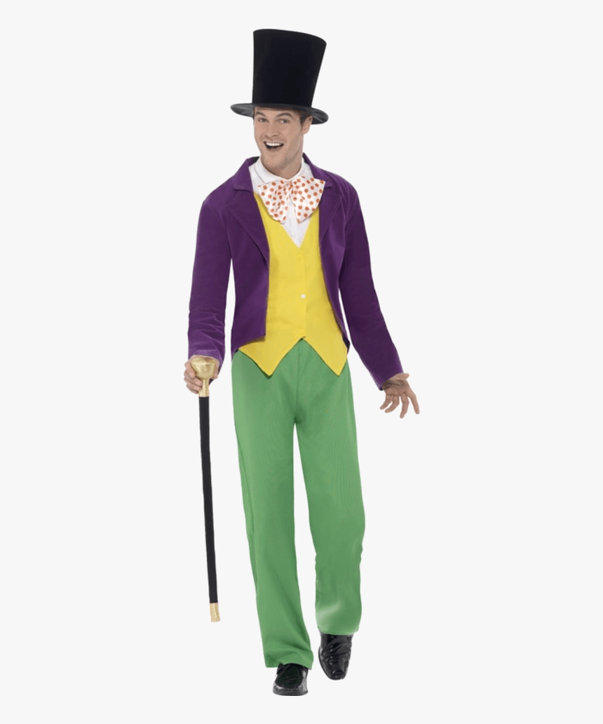 Mr Willy Wonka Costume, HD Png Download