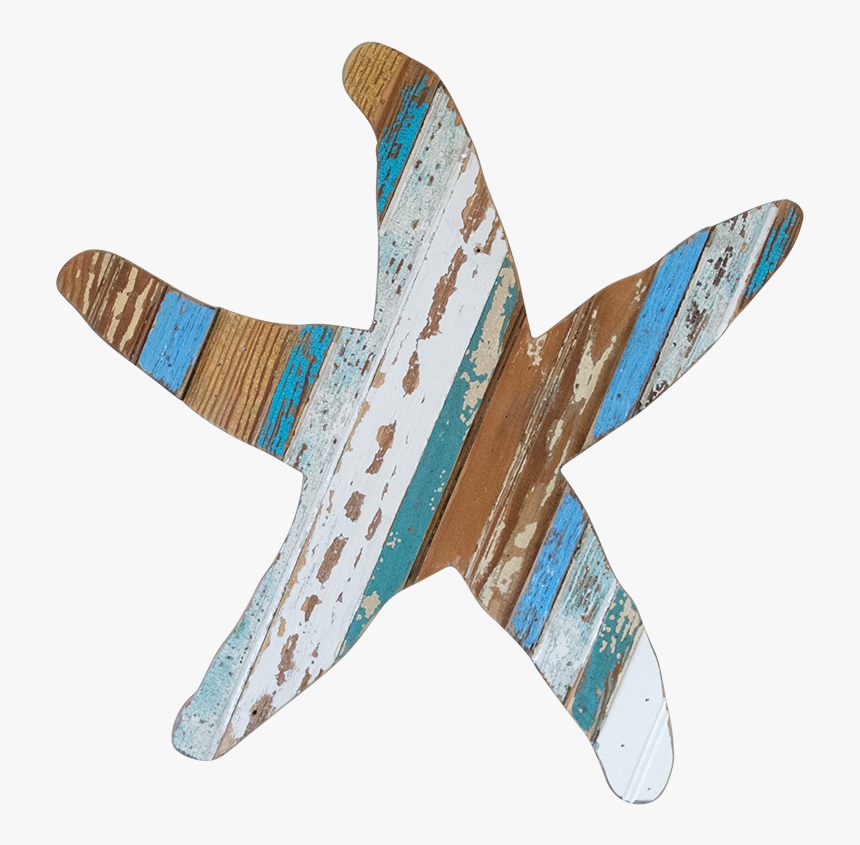 Starfish Wooden Wall Plaque - Airliner, HD Png Download