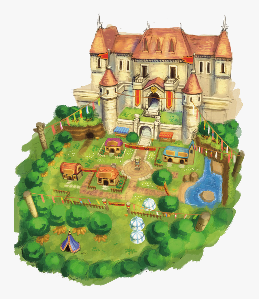Tfh Hytopia Castle And Town Artwork - Zelda Hytopia, HD Png Download