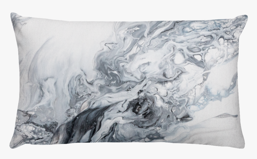 Marbled Rectangle Mockup Back - Cushion, HD Png Download