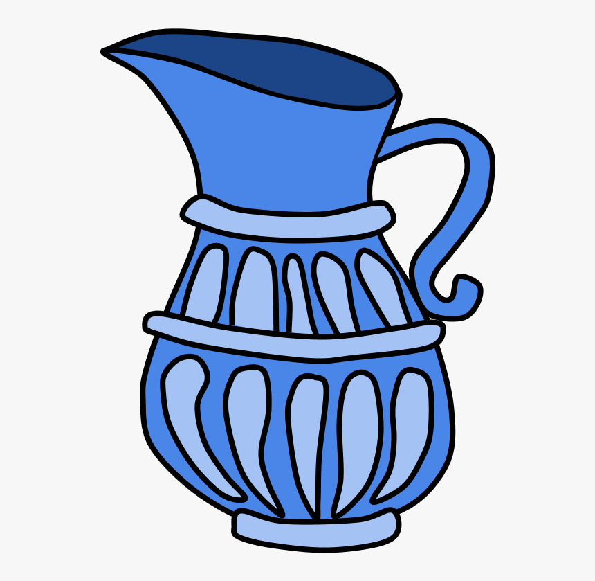 Jug Of Oil, Hanukkah, Light Blue - Jug Clipart Black And White, HD Png Download