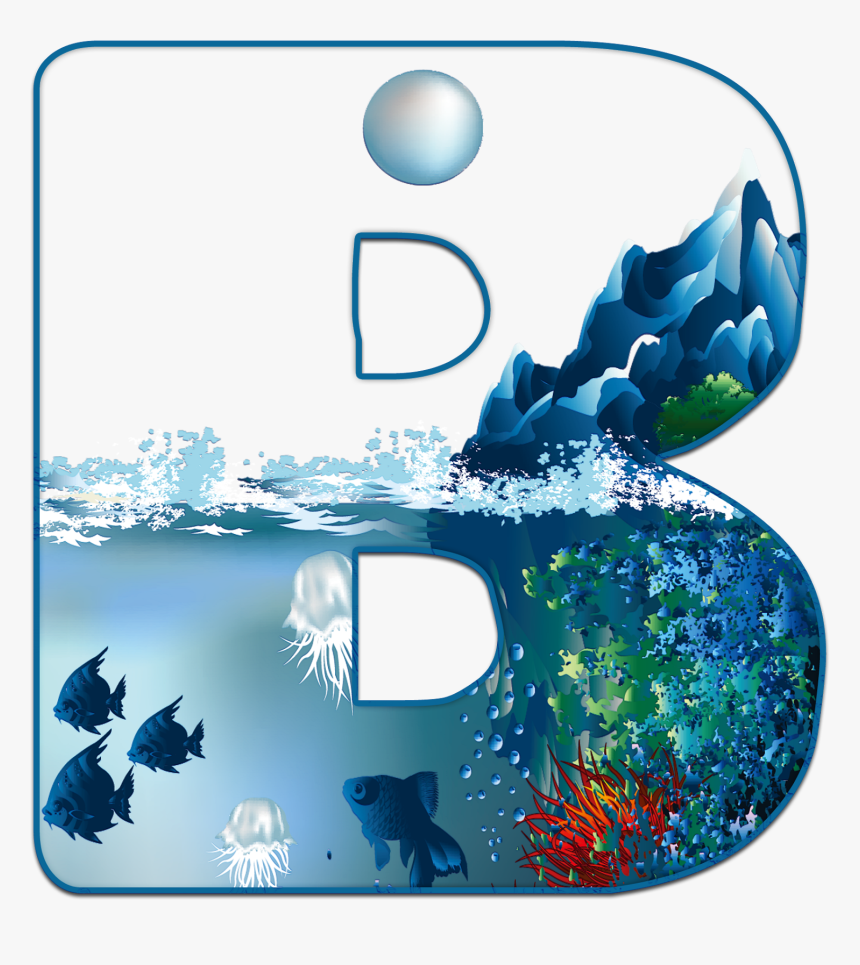 Alfabeto Mar Png - Under The Sea Sketch, Transparent Png